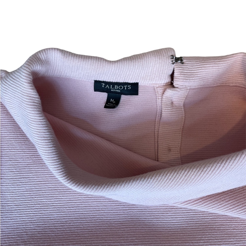 Talbots Pink Rose Top Size Mp - Picture 6 of 9